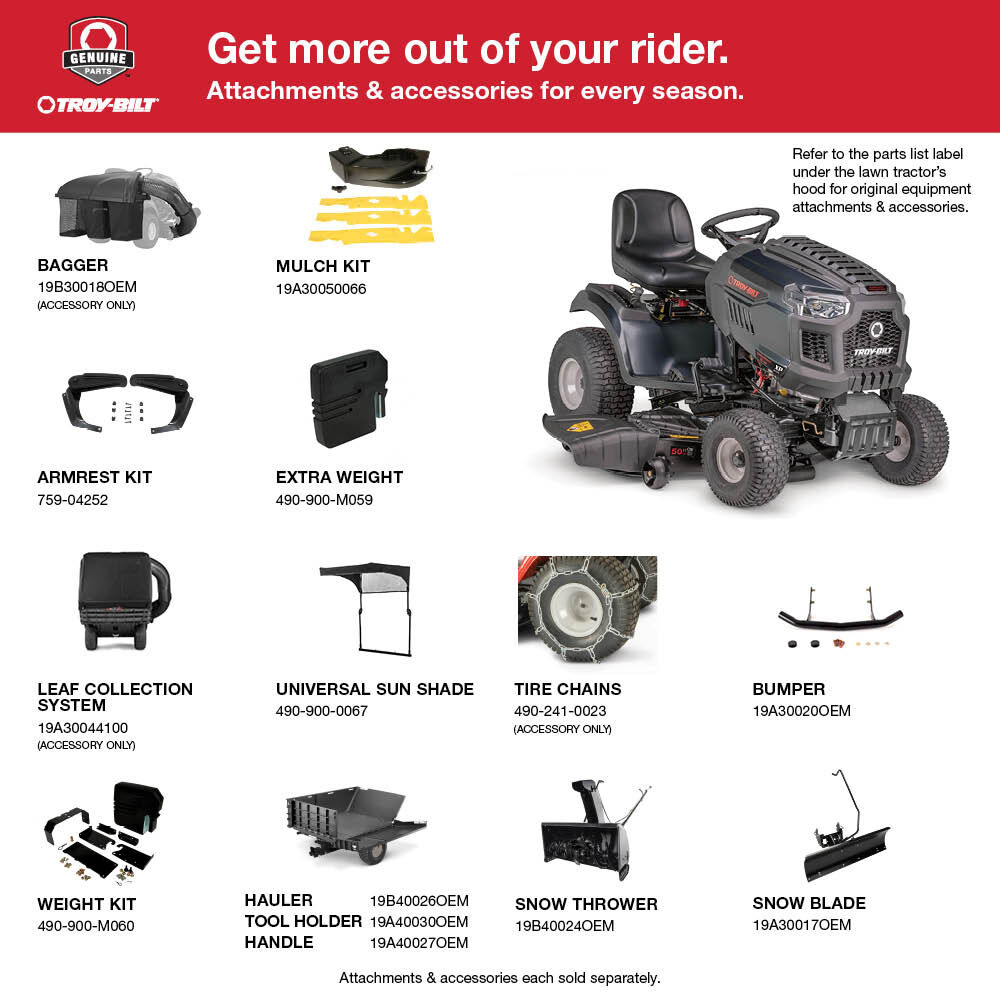 Troy bilt 50 inch mower deck online